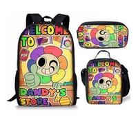 Pack 3-en-1 Dandy's World : Sac à Dos + Trousse + Sac Repas (Modèle SD6863) - Multicolore Multicolore G