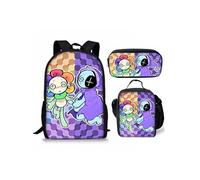 Pack 3-en-1 Dandy's World : Sac à Dos + Trousse + Sac Repas (Modèle SD6864) - Multicolore