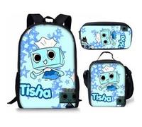 Pack 3-en-1 Dandy's World : Sac à Dos + Trousse + Sac Repas (Modèle SD6865) - Multicolore Multicolore G