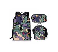 Pack 3-en-1 Dandy's World : Sac à Dos + Trousse + Sac Repas (Modèle SD6869) - Multicolore