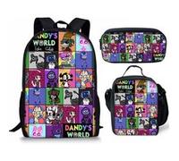 Pack 3-en-1 Dandy's World : Sac à Dos + Trousse + Sac Repas (Modèle SD6872) - Multicolore Multicolore G