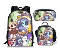 Pack 3-en-1 Dandy's World : Sac à Dos + Trousse + Sac Repas (Modèle SD6873) - Multicolore Multicolore G
