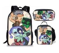 Pack 3-en-1 Dandy's World : Sac à Dos + Trousse + Sac Repas (Modèle SD6875) - Multicolore Multicolore G