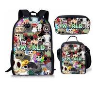 Pack 3-en-1 Dandy's World : Sac à Dos + Trousse + Sac Repas (Modèle SD6876) - Multicolore Multicolore G