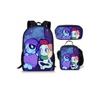 Pack 3-en-1 Dandy's World : Sac à Dos + Trousse + Sac Repas (Modèle SD6879) - Multicolore