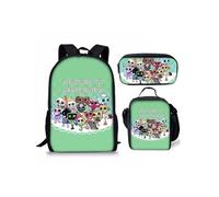Pack 3-en-1 Dandy's World : Sac à Dos + Trousse + Sac Repas (Modèle SD6880) - Multicolore