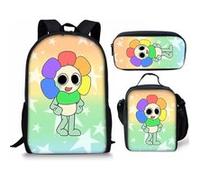 Pack 3-en-1 Dandy's World : Sac à Dos + Trousse + Sac Repas (Modèle SD6881) - Multicolore Multicolore G