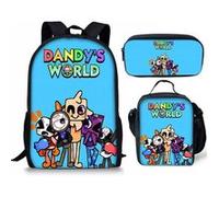 Pack 3-en-1 Dandy's World : Sac à Dos + Trousse + Sac Repas (Modèle SD6882) - Multicolore Multicolore G