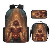 Pack 3-en-1 DC Comics Aquaman : Sac à Dos + Trousse + Sac Bandoulière (Modèle SD1872) - Multicolore Multicolore G
