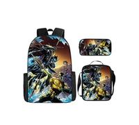 Pack 3-en-1 DC Comics Aquaman : Sac à Dos + Trousse + Sac Bandoulière (Modèle SD1873) - Multicolore Multicolore G