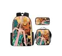 Pack 3-en-1 DC Comics Aquaman : Sac à Dos + Trousse + Sac Bandoulière (Modèle SD1874) - Multicolore