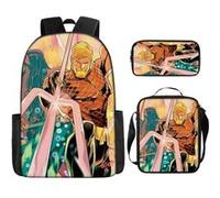 Pack 3-en-1 DC Comics Aquaman : Sac à Dos + Trousse + Sac Bandoulière (Modèle SD1874) - Multicolore Multicolore G