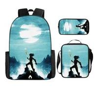 Pack 3-en-1 DC Comics Aquaman : Sac à Dos + Trousse + Sac Bandoulière (Modèle SD1883) - Multicolore Multicolore G
