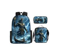 Pack 3-en-1 DC Comics Aquaman : Sac à Dos + Trousse + Sac Bandoulière (Modèle SD1886) - Multicolore