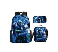 Pack 3-en-1 DC Comics Aquaman : Sac à Dos + Trousse + Sac Bandoulière (Modèle SD1892) - Multicolore