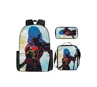 Pack 3-en-1 DC Comics Aquaman : Sac à Dos + Trousse + Sac Bandoulière (Modèle SD1897) - Multicolore