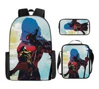 Pack 3-en-1 DC Comics Aquaman : Sac à Dos + Trousse + Sac Bandoulière (Modèle SD1897) - Multicolore