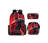 Pack 3-en-1 Deadpool : Sac à Dos + Trousse + Sac Bandoulière (Modèle SD5869) - Multicolore