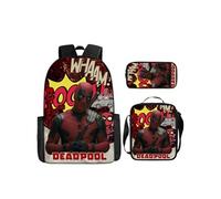 Pack 3-en-1 Deadpool : Sac à Dos + Trousse + Sac Bandoulière (Modèle SD5870) - Multicolore Multicolore G