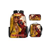 Pack 3-en-1 Deadpool : Sac à Dos + Trousse + Sac Bandoulière (Modèle SD5874) - Multicolore Multicolore G