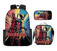 Pack 3-en-1 Deadpool : Sac à Dos + Trousse + Sac Bandoulière (Modèle SD5892) - Multicolore Multicolore G