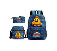 Pack 3-en-1 Mr Beast Lightning Cat : Sac à Dos + Trousse + Sac Bandoulière (Modèle SD8690) - Multicolore