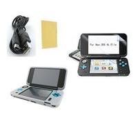 Pack 3 En 1 Nintendo New 2ds Xl : Housse Silicone Blanc - Chargeur Usb - Film De Protection Écran