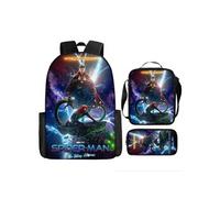 Pack 3-en-1 Spider-Man à Imprimé : Sac à Dos + Trousse + Sac Bandoulière (Modèle SD7688) - Multicolore Multicolore G