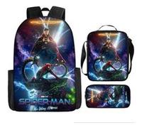 Pack 3-en-1 Spider-Man à Imprimé : Sac à Dos + Trousse + Sac Bandoulière (Modèle SD7688) - Multicolore Multicolore G