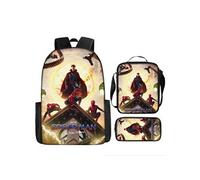 Pack 3-en-1 Spider-Man à Imprimé : Sac à Dos + Trousse + Sac Bandoulière (Modèle SD7689) - Multicolore