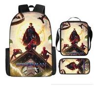Pack 3-en-1 Spider-Man à Imprimé : Sac à Dos + Trousse + Sac Bandoulière (Modèle SD7689) - Multicolore Multicolore G