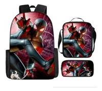 Pack 3-en-1 Spider-Man à Imprimé : Sac à Dos + Trousse + Sac Bandoulière (Modèle SD7696) - Multicolore Multicolore G