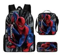 Pack 3-en-1 Spider-Man à Imprimé : Sac à Dos + Trousse + Sac Bandoulière (Modèle SD7697) - Multicolore Multicolore G