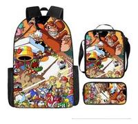 Pack 3-en-1 Super Mario : Sac à Dos + Trousse + Sac Bandoulière (Modèle SD6983) - Multicolore Multicolore G