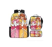 Pack 3-en-1 Super Mario : Sac à Dos + Trousse + Sac Bandoulière (Modèle SD7010) - Multicolore