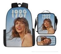 Pack 3-en-1 Taylor Swift : Sac à Dos + Trousse + Sac Bandoulière (Modèle SD9868) - Multicolore