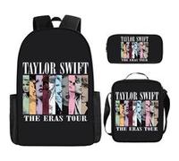 Pack 3-en-1 Taylor Swift : Sac à Dos + Trousse + Sac Bandoulière (Modèle SD9871) - Multicolore