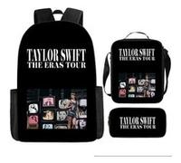 Pack 3-en-1 Taylor Swift : Sac à Dos + Trousse + Sac Bandoulière (Modèle SD9872) - Multicolore Multicolore G