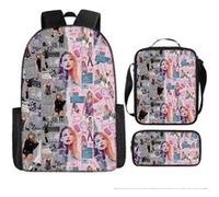 Pack 3-en-1 Taylor Swift : Sac à Dos + Trousse + Sac Bandoulière (Modèle SD9877) - Multicolore