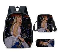 Pack 3-en-1 Taylor Swift : Sac à Dos + Trousse + Sac Bandoulière (Modèle SD9878) - Multicolore
