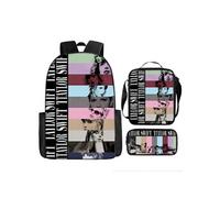 Pack 3-en-1 Taylor Swift : Sac à Dos + Trousse + Sac Bandoulière (Modèle SD9880) - Multicolore Multicolore G