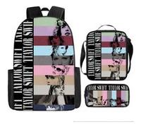 Pack 3-en-1 Taylor Swift : Sac à Dos + Trousse + Sac Bandoulière (Modèle SD9880) - Multicolore