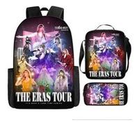 Pack 3-en-1 Taylor Swift : Sac à Dos + Trousse + Sac Bandoulière (Modèle SD9883) - Multicolore