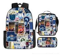 Pack 3-en-1 Taylor Swift : Sac à Dos + Trousse + Sac Bandoulière (Modèle SD9886) - Multicolore