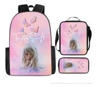 Pack 3-en-1 Taylor Swift : Sac à Dos + Trousse + Sac Bandoulière (Modèle SD9891) - Multicolore