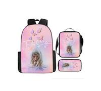 Pack 3-en-1 Taylor Swift : Sac à Dos + Trousse + Sac Bandoulière (Modèle SD9891) - Multicolore Multicolore G