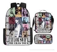 Pack 3-en-1 Taylor Swift : Sac à Dos + Trousse + Sac Bandoulière (Modèle SD9892) - Multicolore