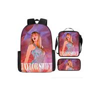 Pack 3-en-1 Taylor Swift : Sac à Dos + Trousse + Sac Bandoulière (Modèle SD9893) - Multicolore