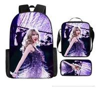 Pack 3-en-1 Taylor Swift : Sac à Dos + Trousse + Sac Bandoulière (Modèle SD9894) - Multicolore