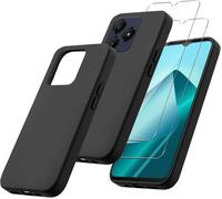 Pack 3-En-1 Wiko T20 (6,56"") - Coque En Silicone Tpu Noire + 2x Verre Trempé 0,33 Mm 9h Protection Écran Antichoc